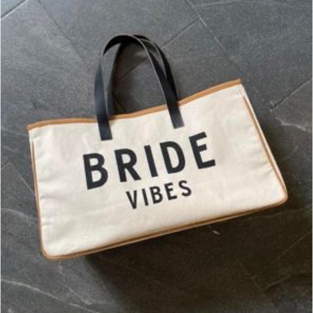 Bride Vibes Canvas Tote